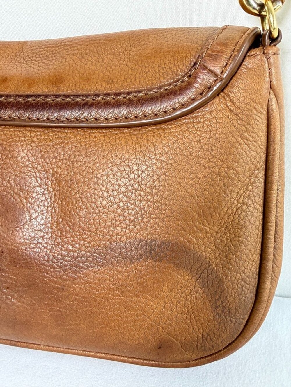 TORY BURCH Amanda Leather Crossbody Bag Brown - Picture 12 of 14